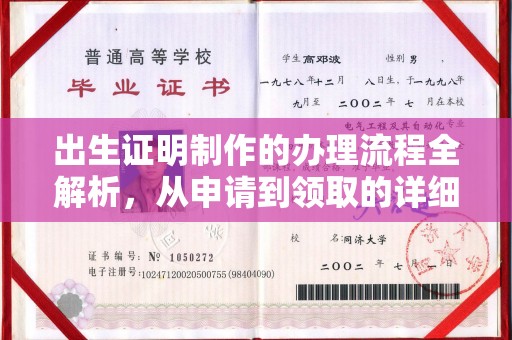浦口出生证明制作的办理流程全解析，从申请到领取的详细指南